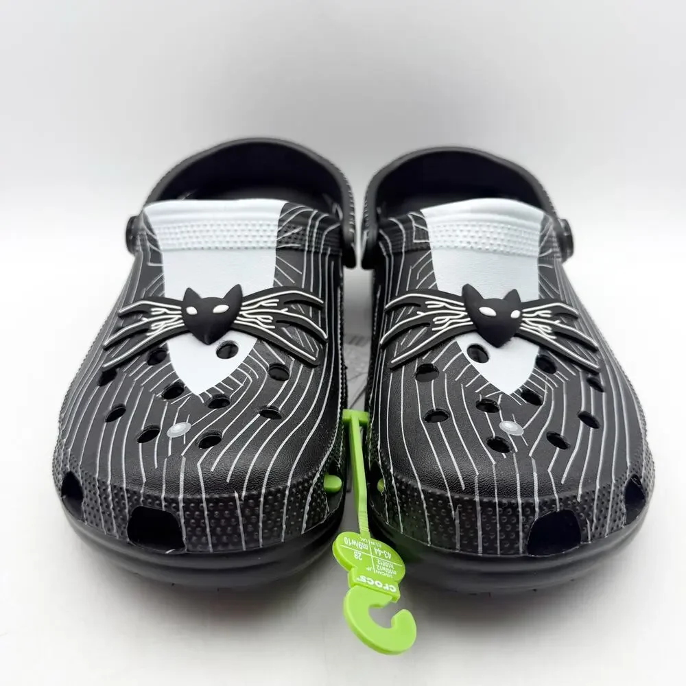 Crocs Clogs Mens 12 Jack Skellington Nightmare Before Christmas Black NWT